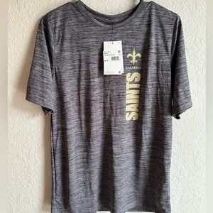 NWT New Orleans Saints Nike Dri Fit Charcoal T-Shirt - Youth XL